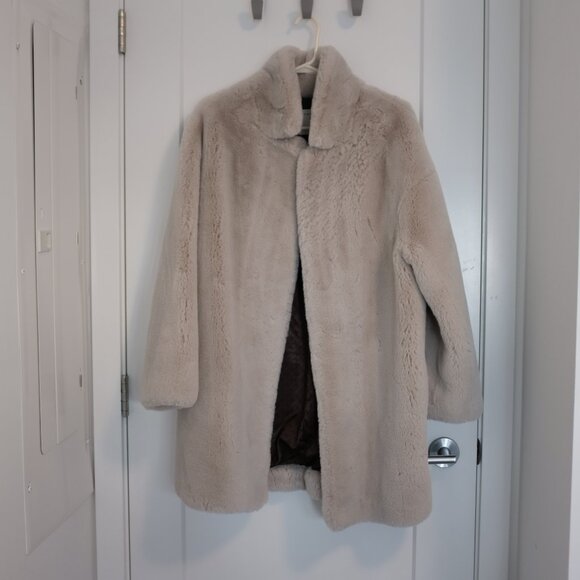 SANDRO FUR COAT - Picture 1 of 3